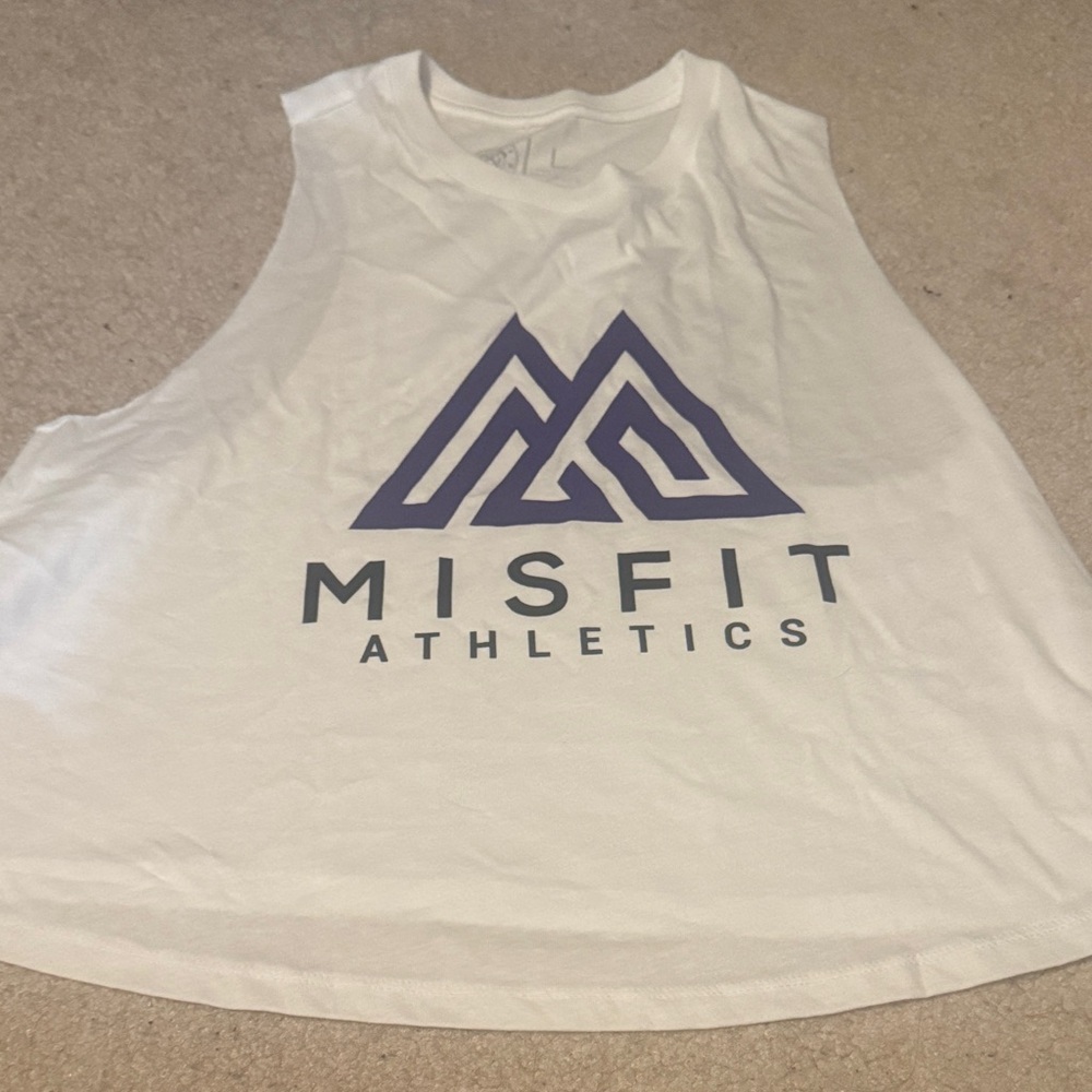 White Muscle Tee